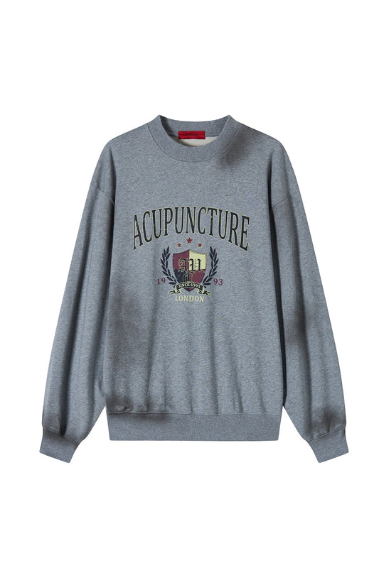 ACU COLLEGE LS SHIRT LIGHT GREY Acupuncture