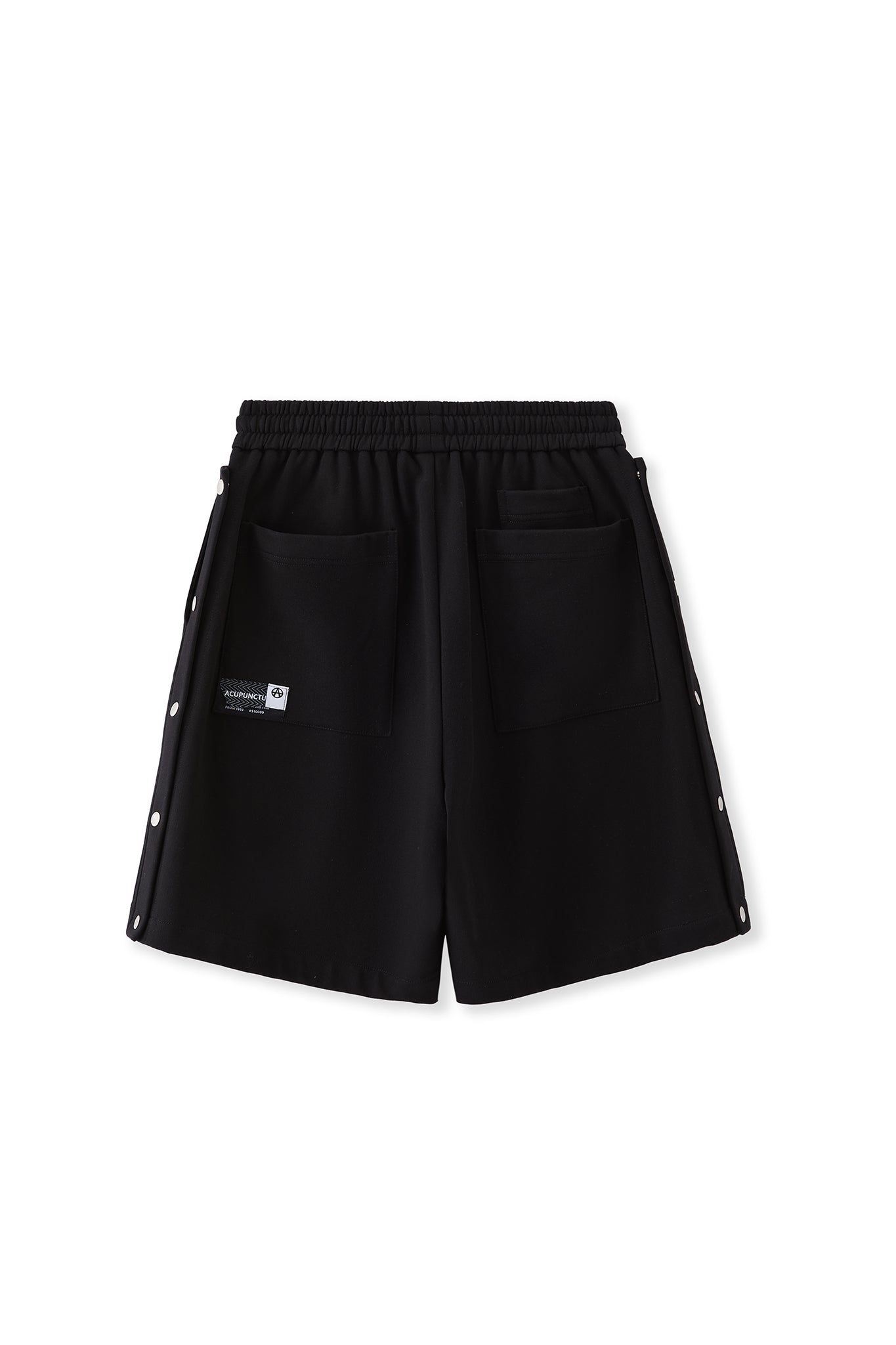 BUTTON SHORTS BLACK Acupuncture