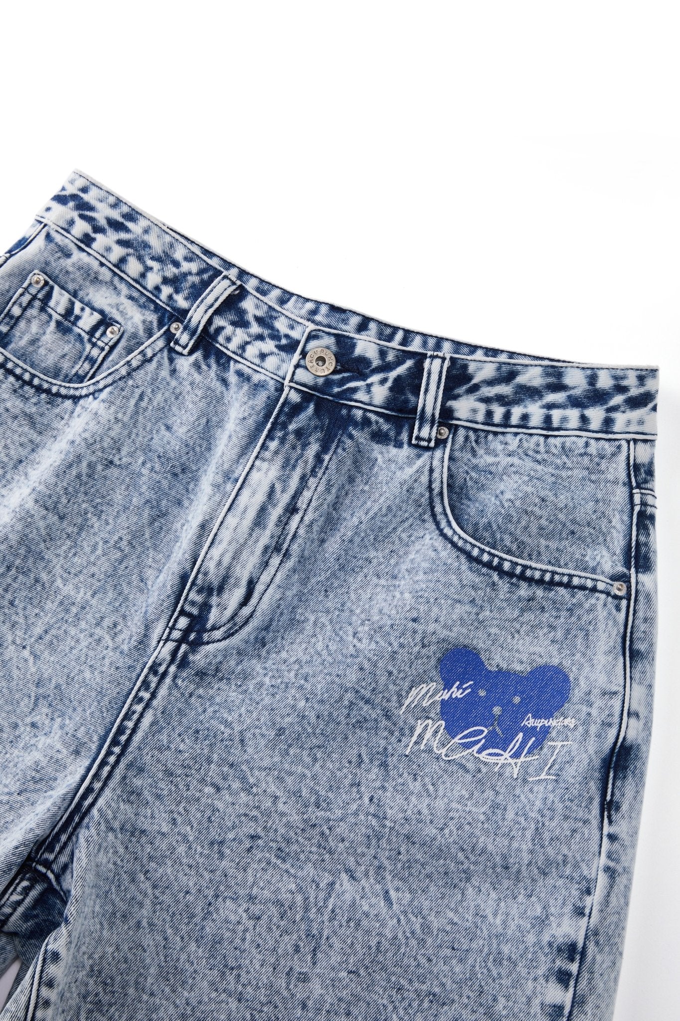 CLUELESS DENIM SHORTS BLUE Acupuncture