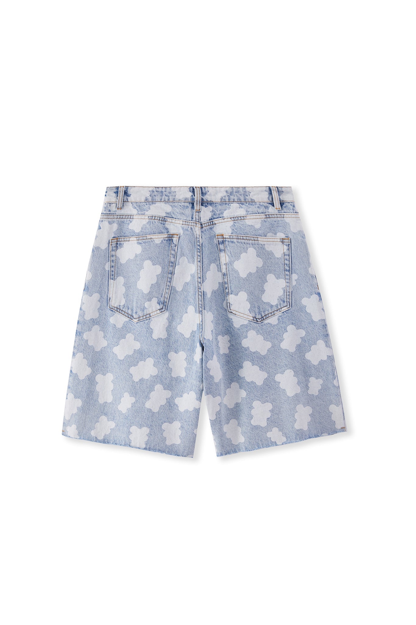 FLAKES DENIM SHORTS LIGHT BLUE Acupuncture