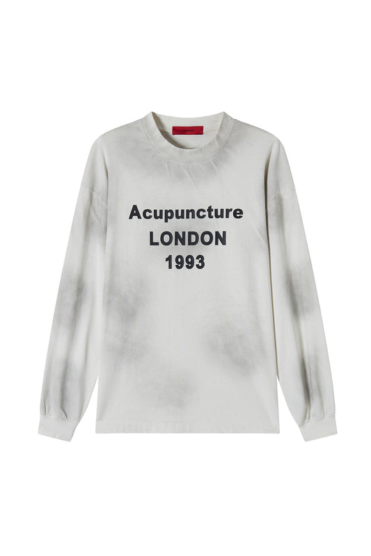 GRAPHIC LS SHIRT LIGHT GREY Acupuncture