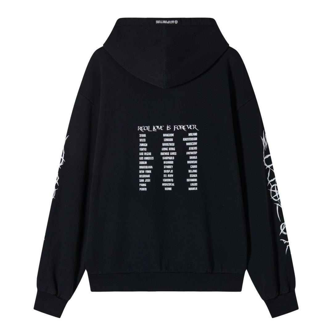 KNIFE MARK HOODIE BLACK Acupuncture