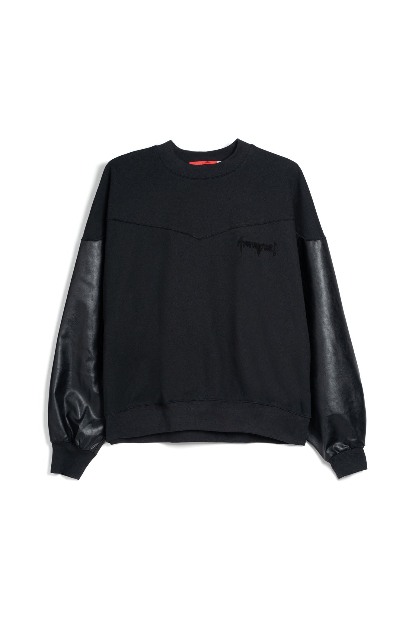 LABEL CREWNECK BLACK Acupuncture