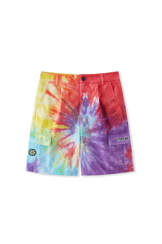 TIE-DYE CARGO SHORTS MULTICOLOR Acupuncture