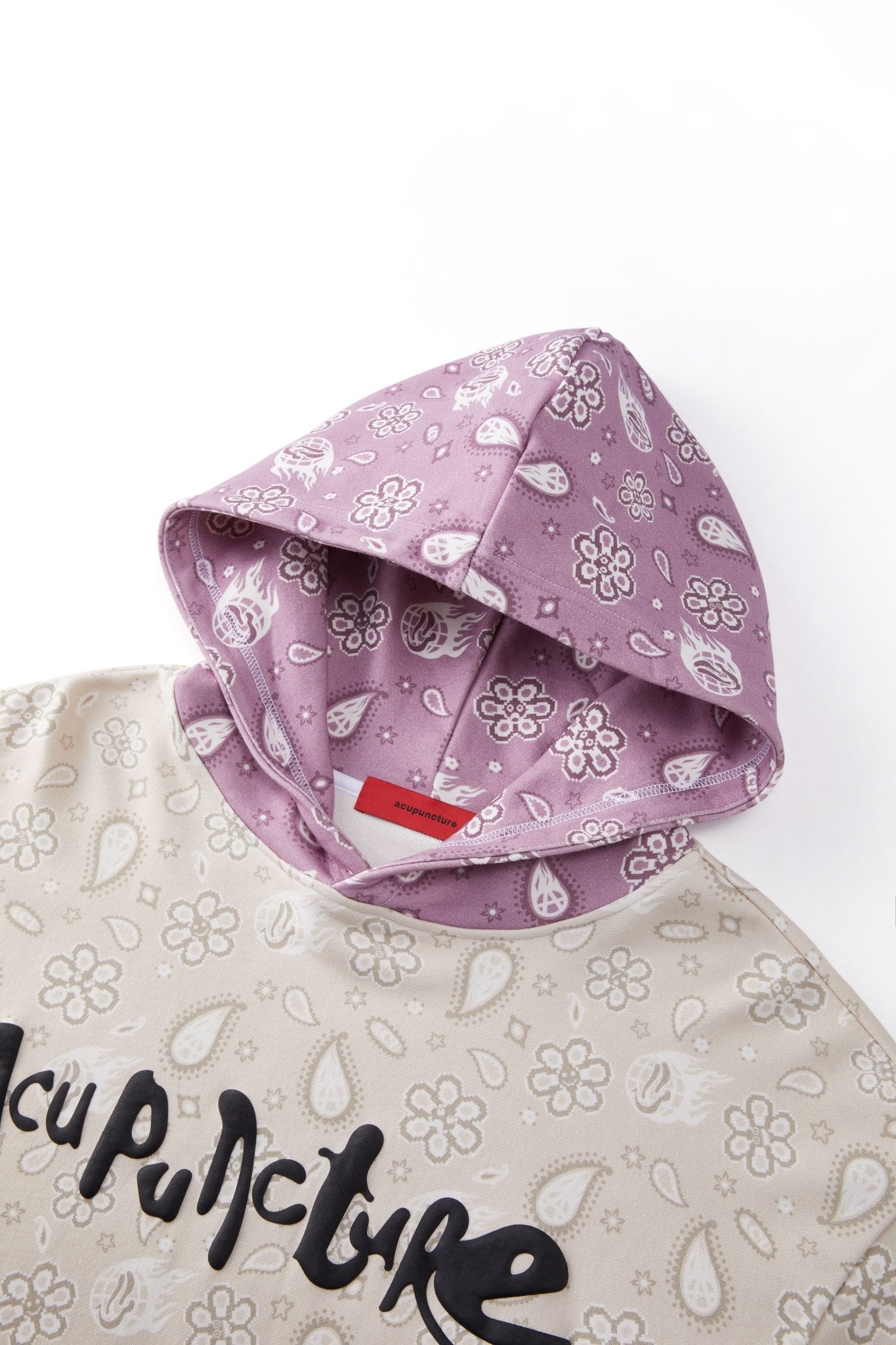 BANDANA HOODIE PINK Acupuncture