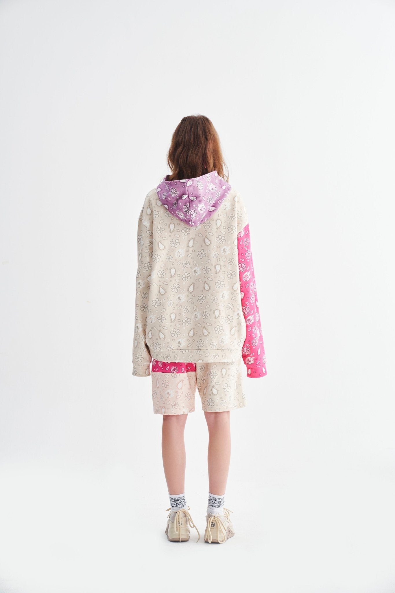 BANDANA HOODIE PINK Acupuncture