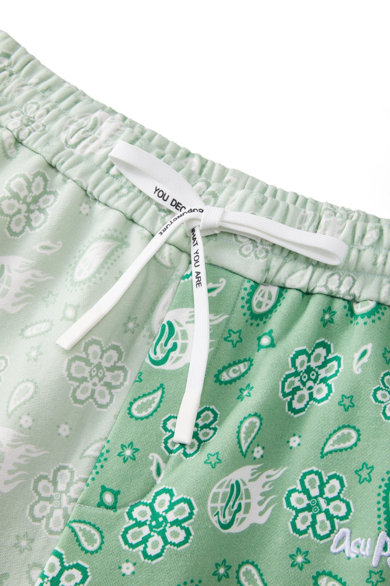 BANDANA SHORTS GREEN Acupuncture