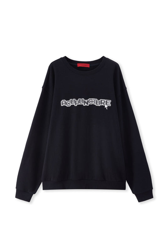 GOOD MORNING BEAUTY CREWNECK BLACK Acupuncture