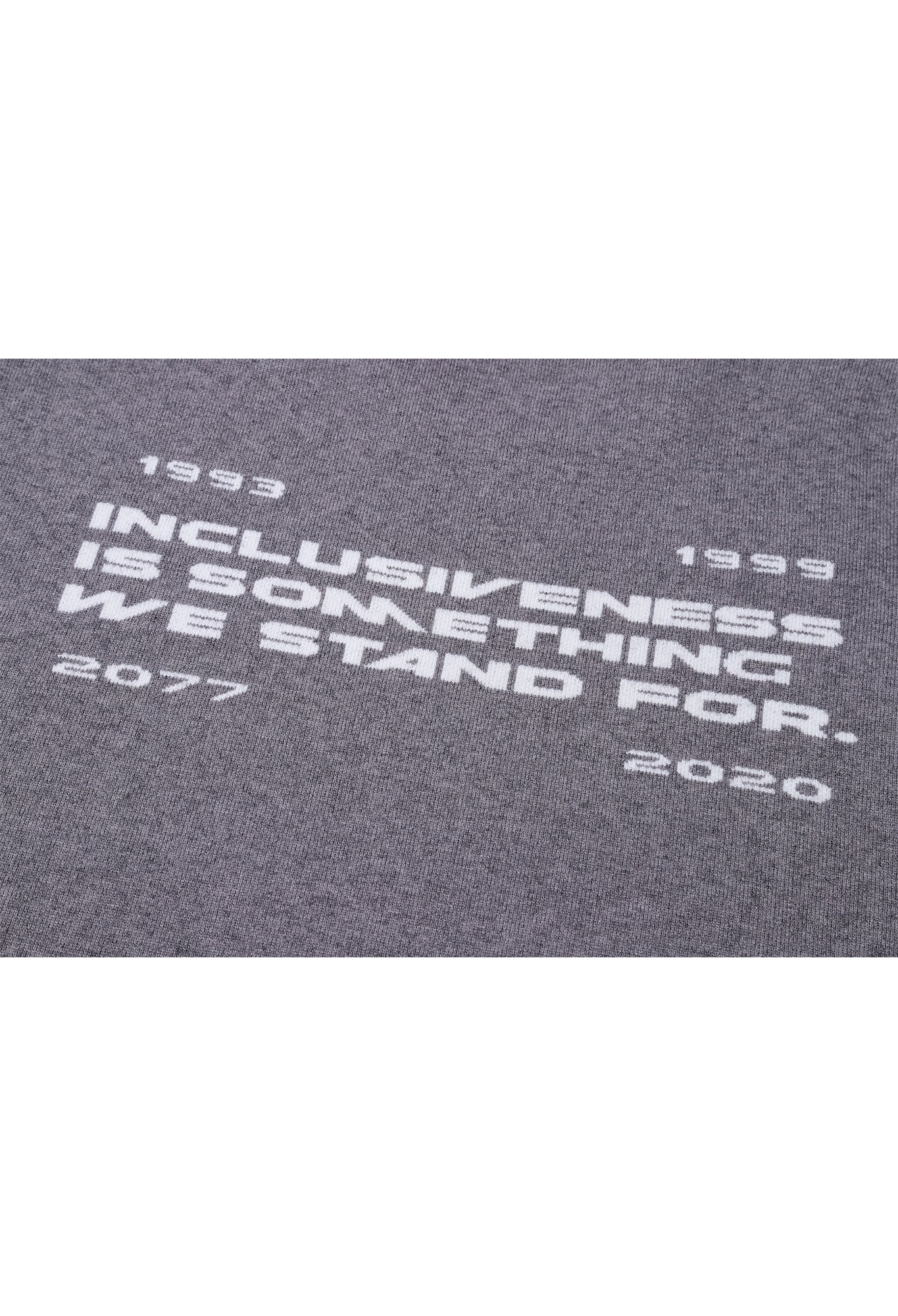 MOTTO SWEATER GREY Acupuncture