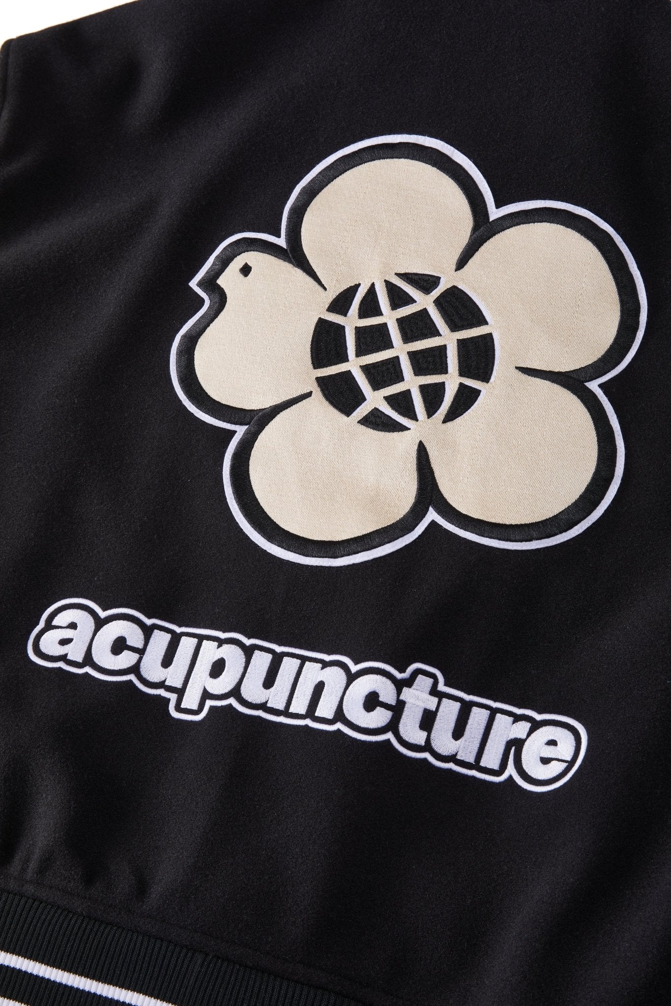 PARADISE VARCITY JACKET BLACK Acupuncture