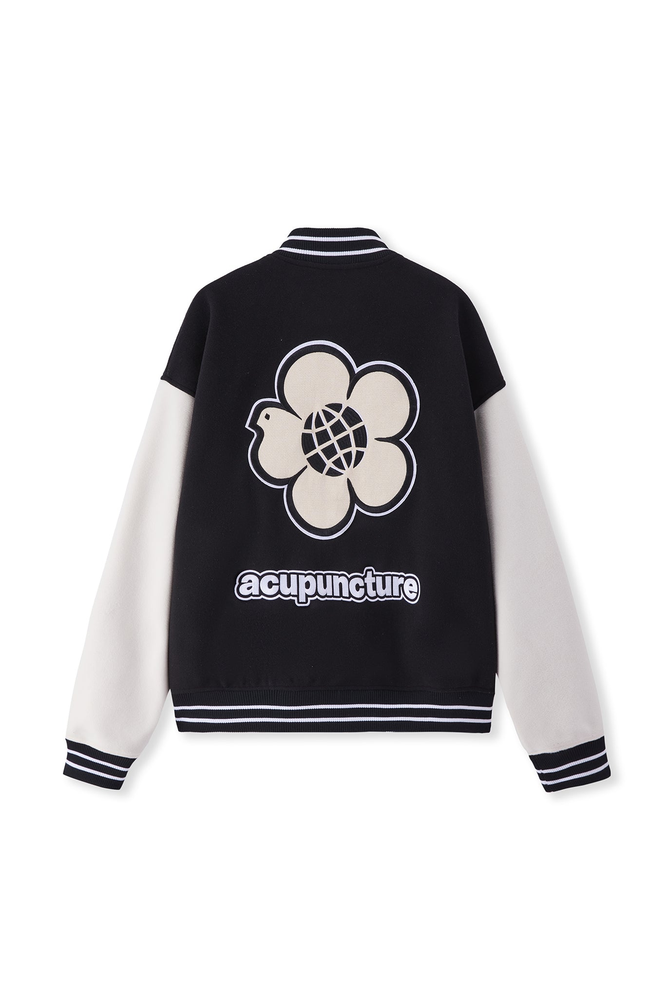 PARADISE VARCITY JACKET BLACK Acupuncture