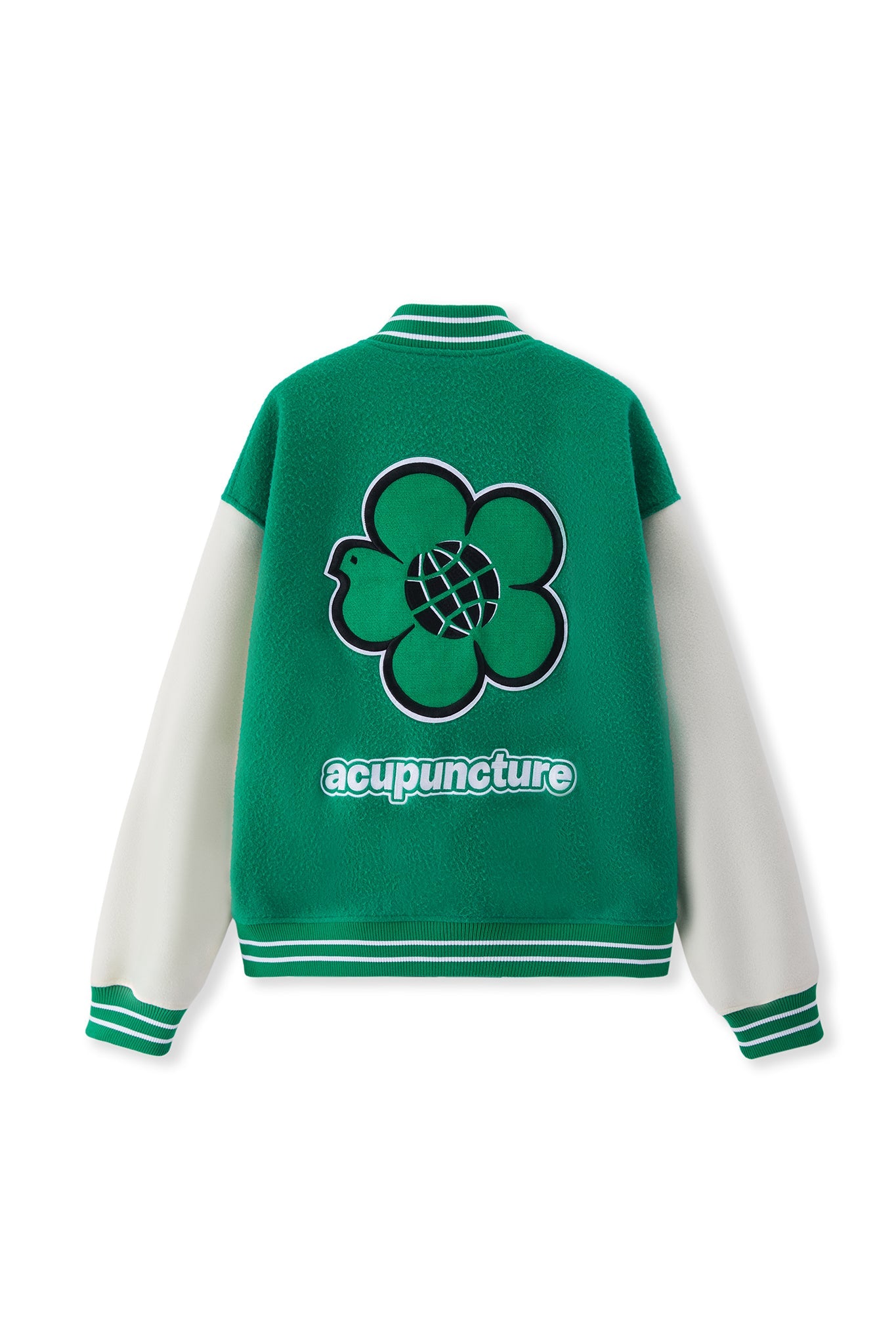 PARADISE VARCITY JACKET GREEN Acupuncture