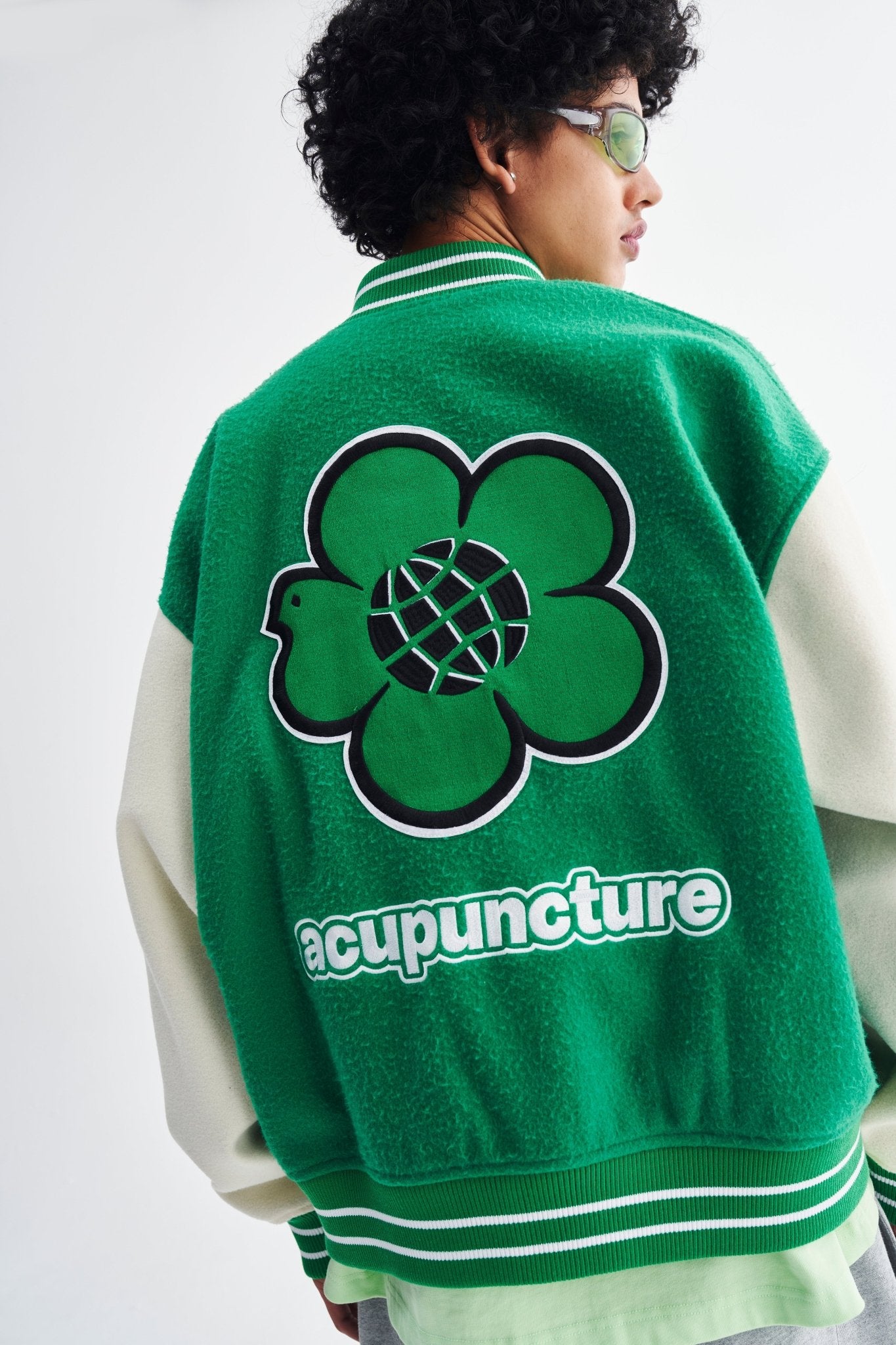 PARADISE VARSITY JACKET GREEN Acupuncture