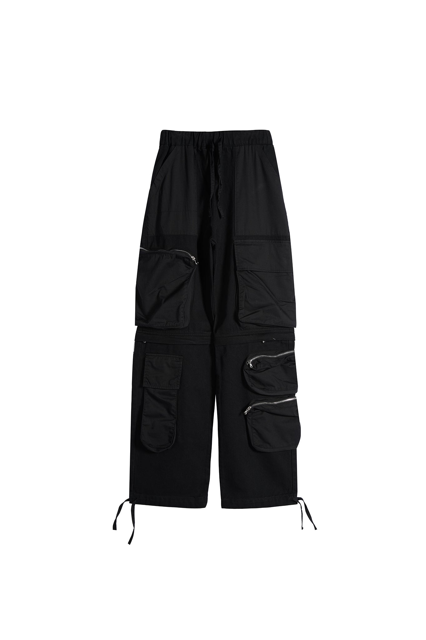 POCKET CARGO PANTS BLACK Acupuncture