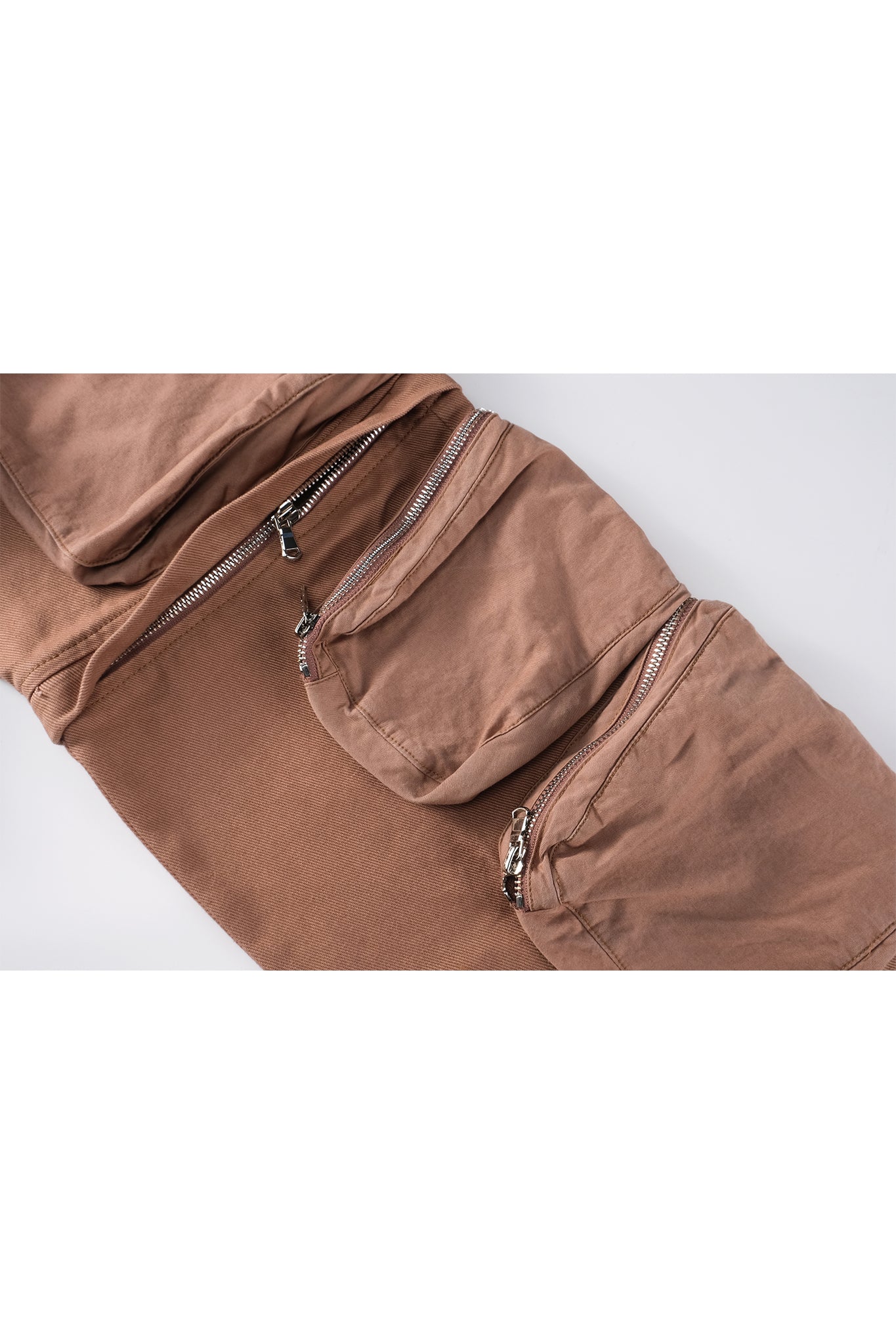 POCKET CARGO PANTS BROWN Acupuncture