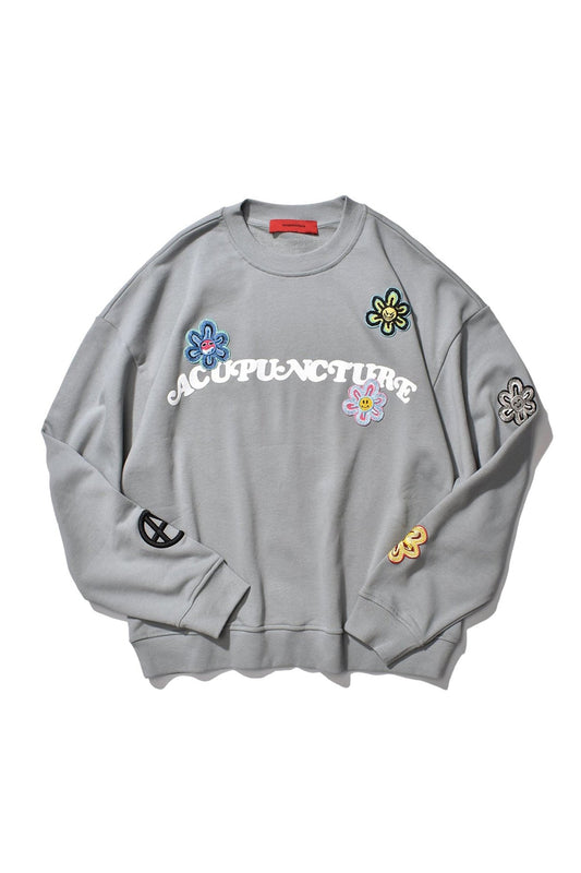 PUNISH CREWNECK GREY Acupuncture