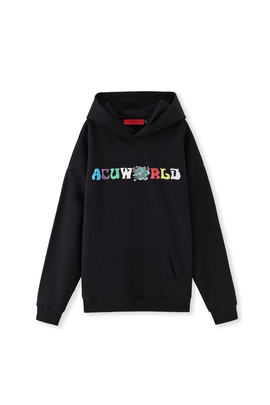 PUNWORLD HOODIE BLACK Acupuncture