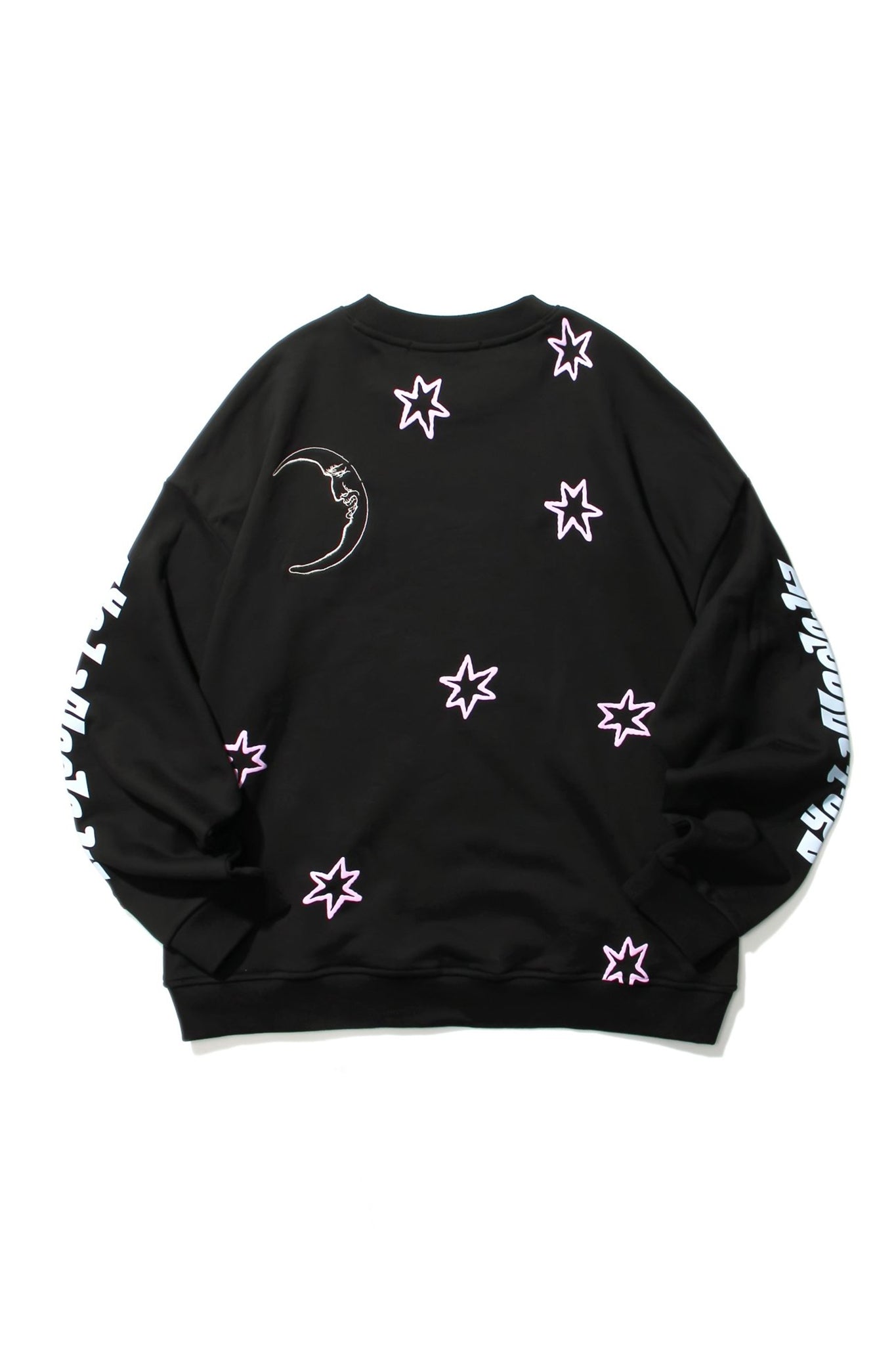 STAR MOON CREWNECK BLACK Acupuncture