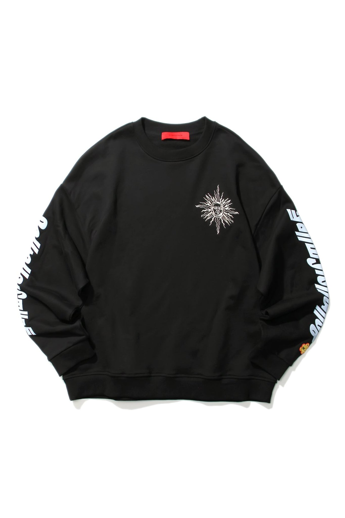 STAR MOON CREWNECK BLACK Acupuncture