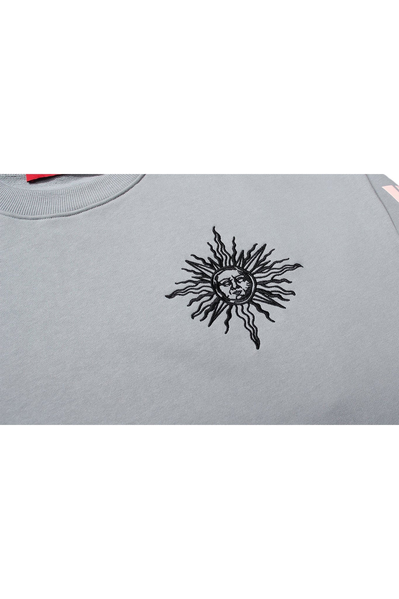 STAR MOON CREWNECK GREY Acupuncture