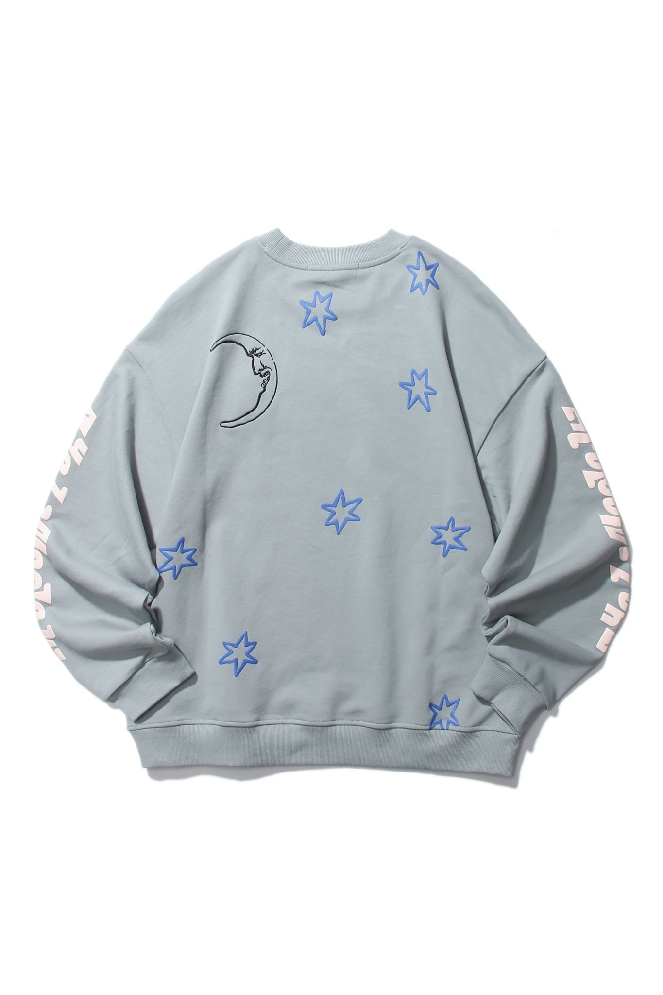 STAR MOON CREWNECK GREY Acupuncture