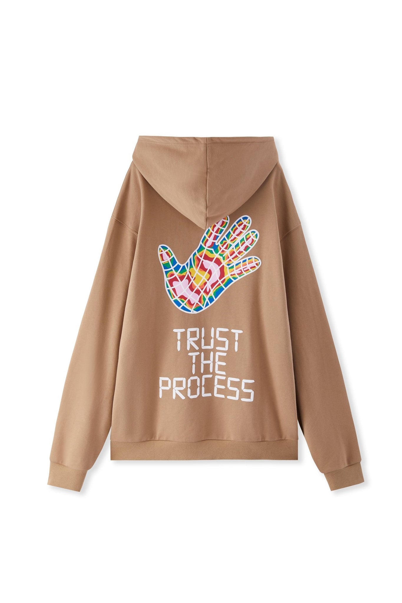 TRUST THE PROCESS HOODIE BROWN Acupuncture